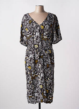 Pusilgių suknelė sklandi forma trumpas rankovės juodas LOLA ESPELETA moteris