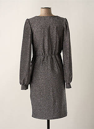 Trumpa suknelė ilgos rankovės ilgos rankovės sidabrinė B.YOUNG moteris