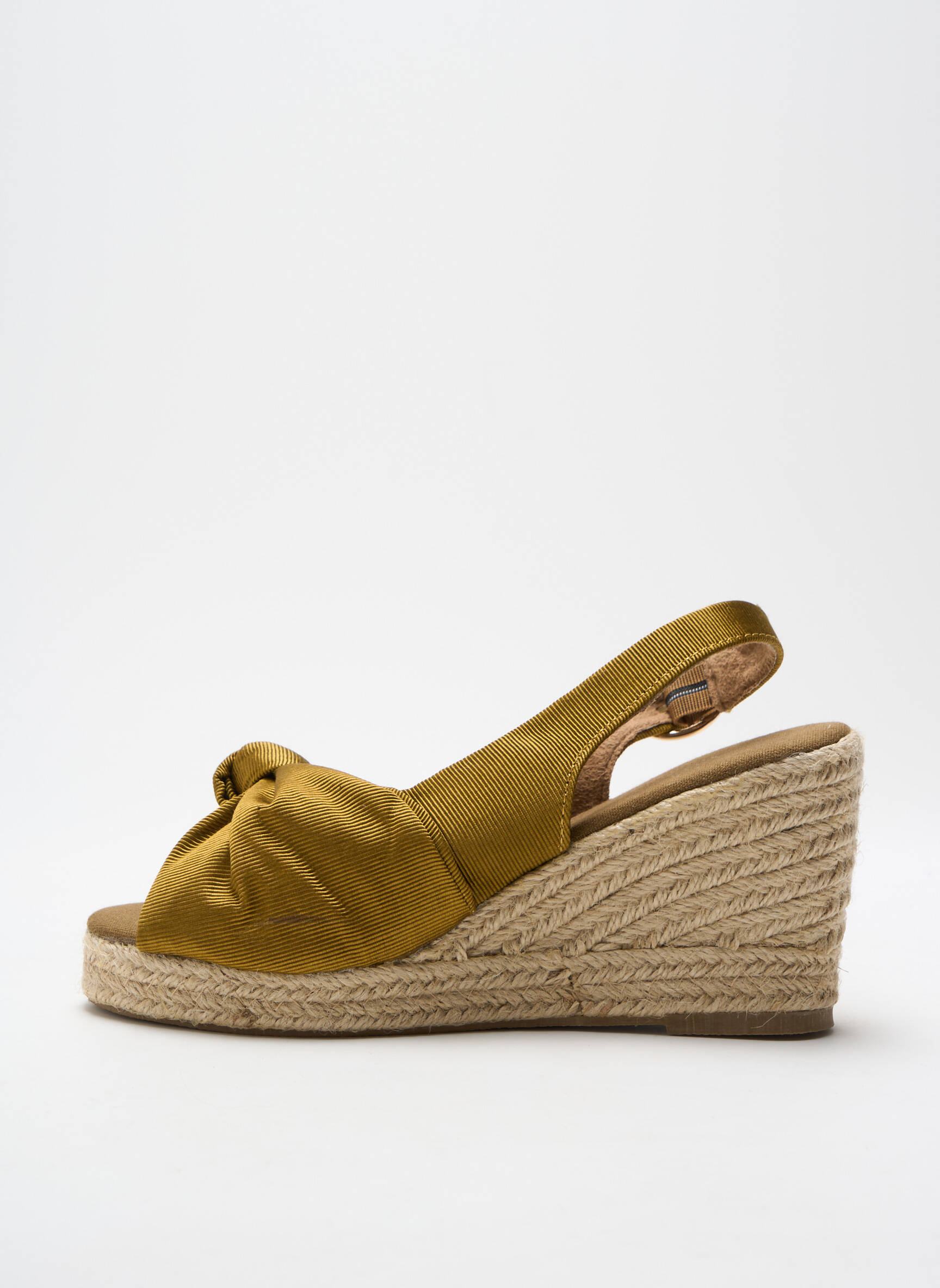 Espadrilės satino audinys kulnas nuo 7 iki 9 cm žalias VERO MODA moteris