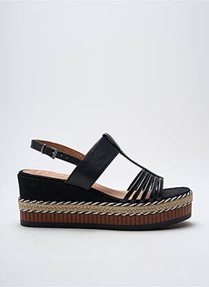 Espadrilės satino audinys kulnas nuo 7 iki 9 cm juodas MARCO TOZZI moteris