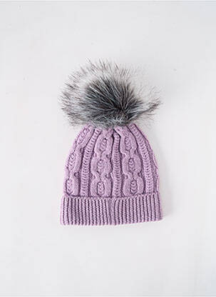 Kepurė didelės akies mezgimas violetinis NAME IT mergina