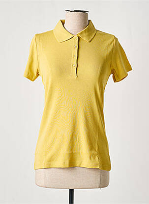 Polo jersey audinys trumpas rankovės geltona M.X.O moteris