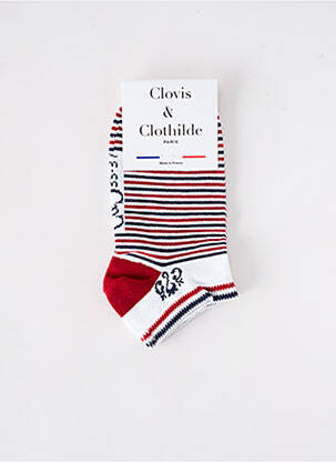 Kojinės nepermatoma tinklinė medžiaga raudona CLOVIS & CLOTHILDE moteris