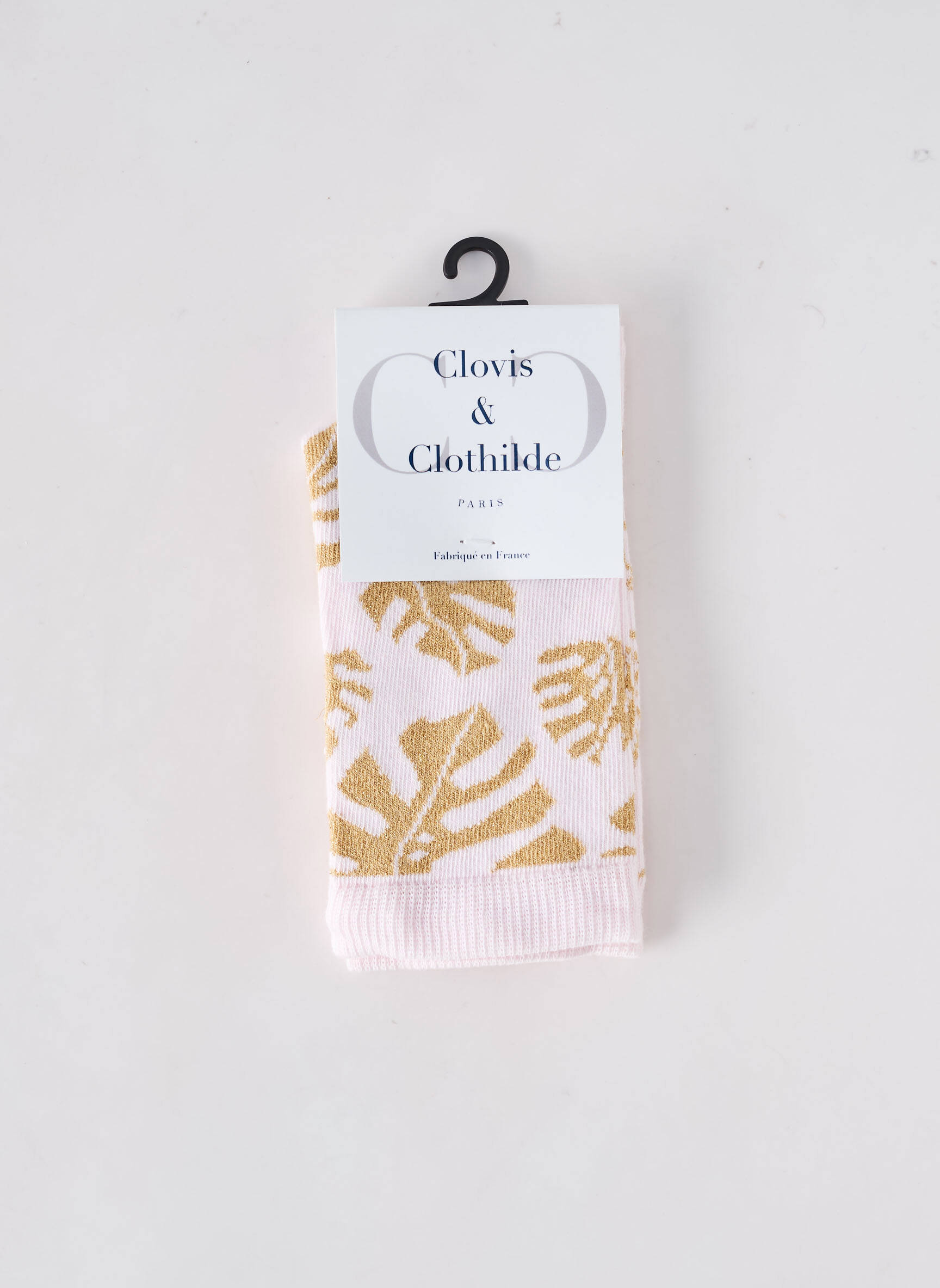 Kojinės fantazijos raštas rožinė CLOVIS & CLOTHILDE moteris