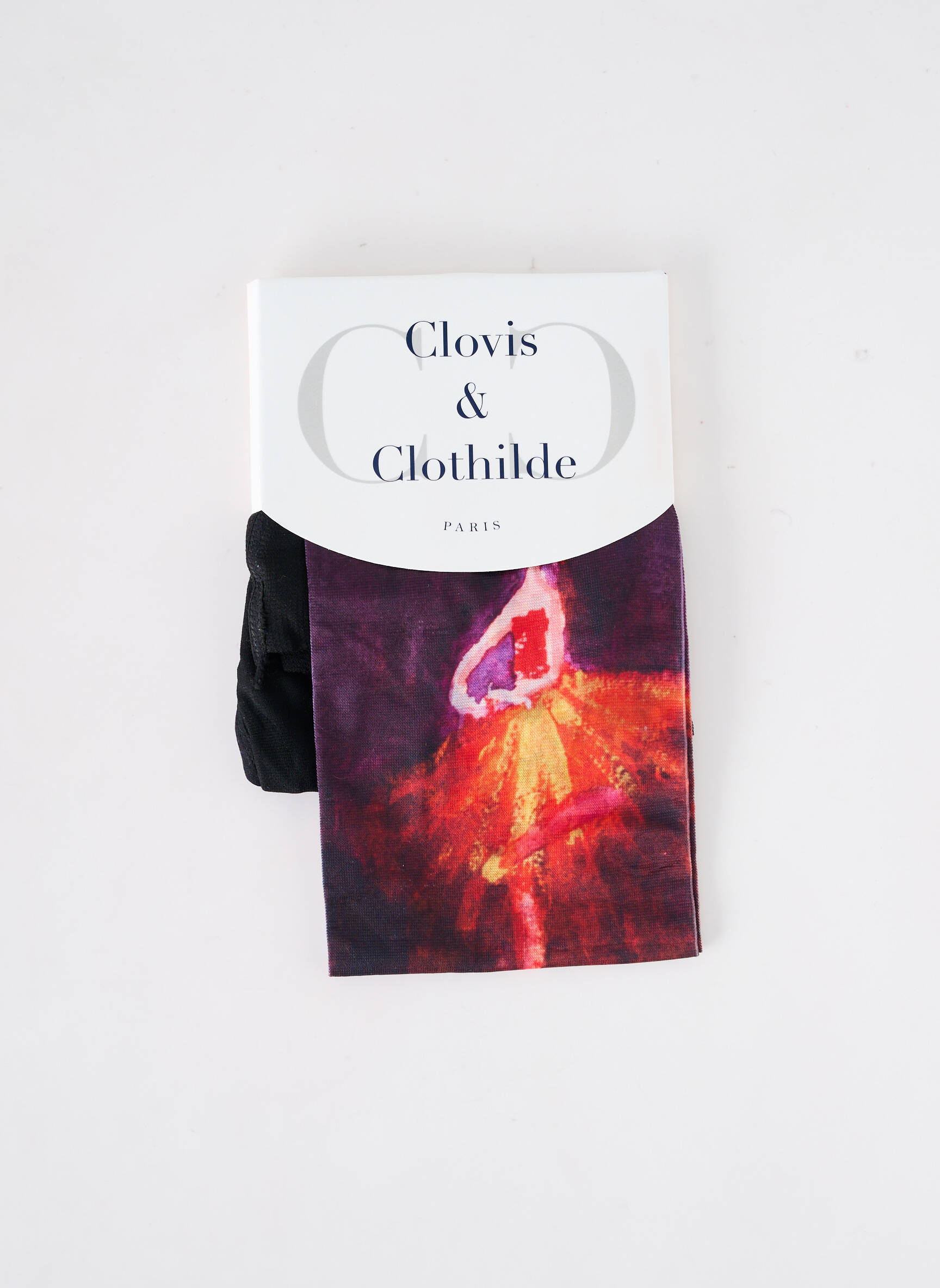 Kojinės fantazijos raštas violetinis CLOVIS & CLOTHILDE moteris