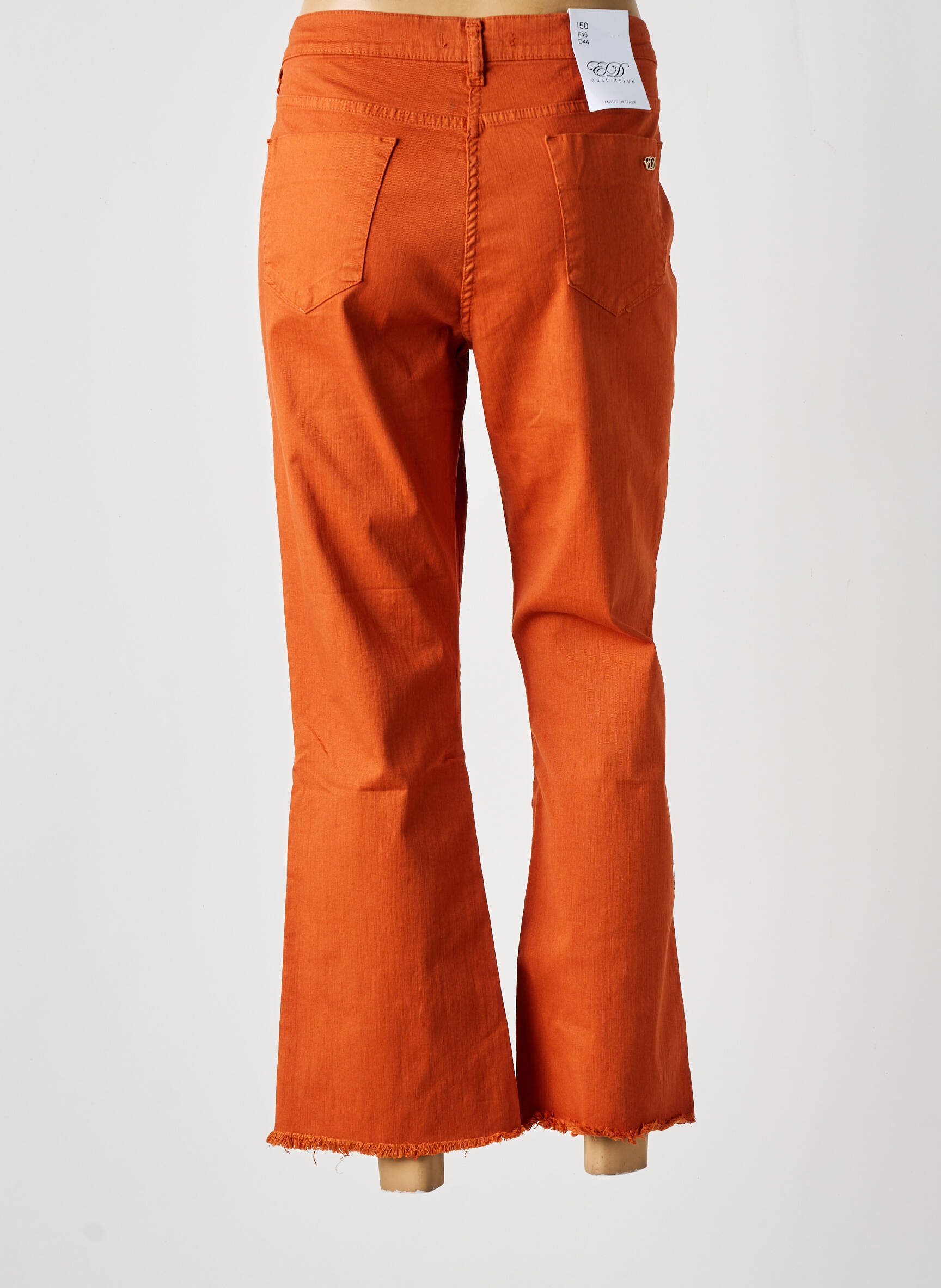 Bootcut džinsai normala dydis normala dydis oranžinė EAST DRIVE moteris