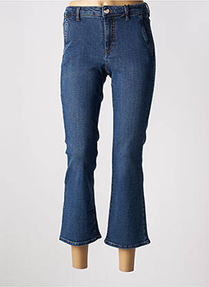 Bootcut džinsai aukšta talija aukšta talija mėlyna HAPPY moteris