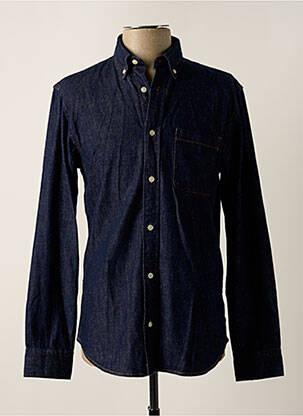 Ilgomis rankovėmis marškinys kišenės mėlyna JACK & JONES vyras