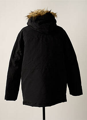 Parka bordo apdailos rankogaliai su gobtuvu juodas JACK & JONES vyras