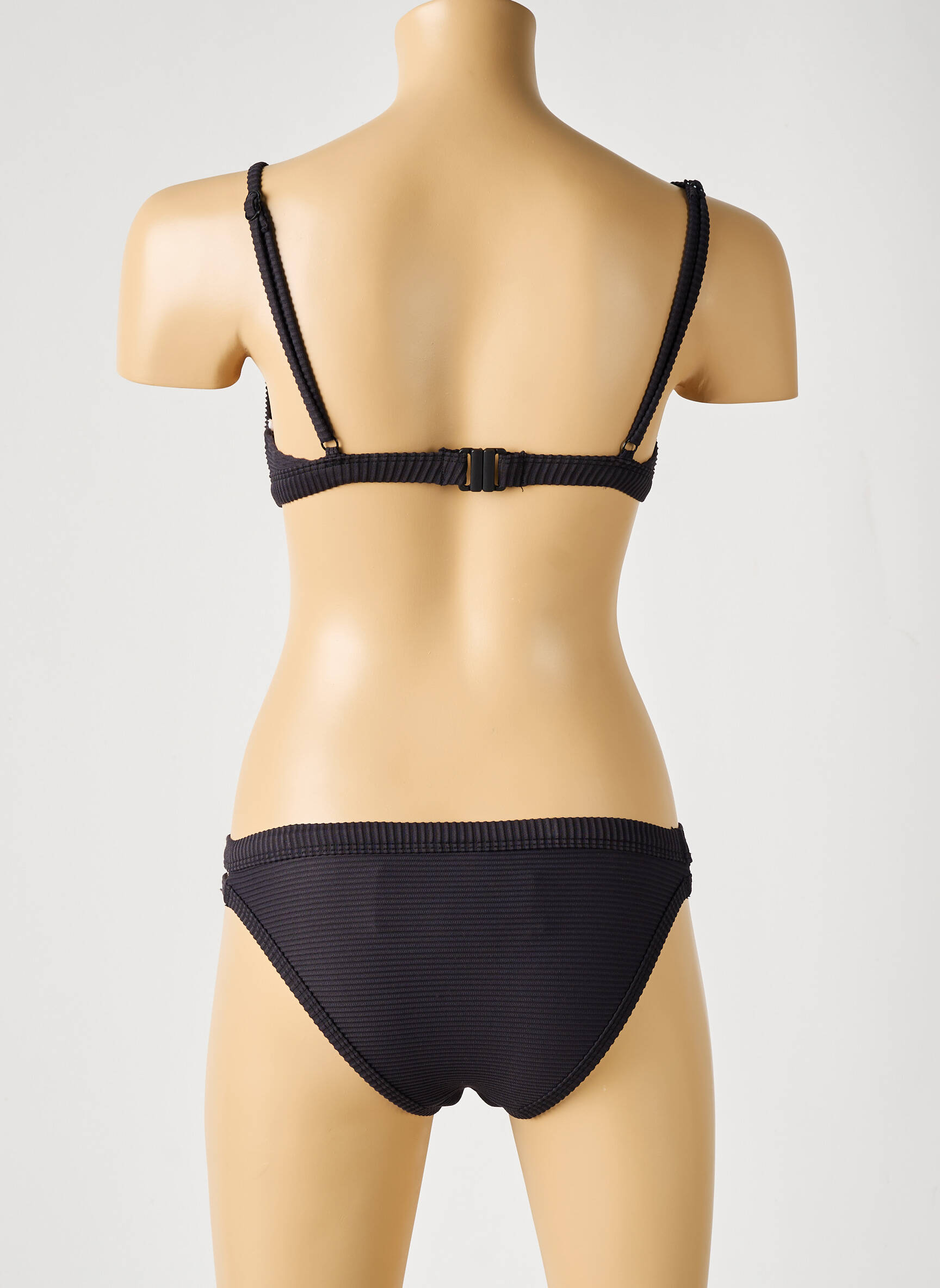 Dvivietis maudymosi kostiumėlis reguliuojamos elastinės petnešos juodas SEAFOLLY mergina