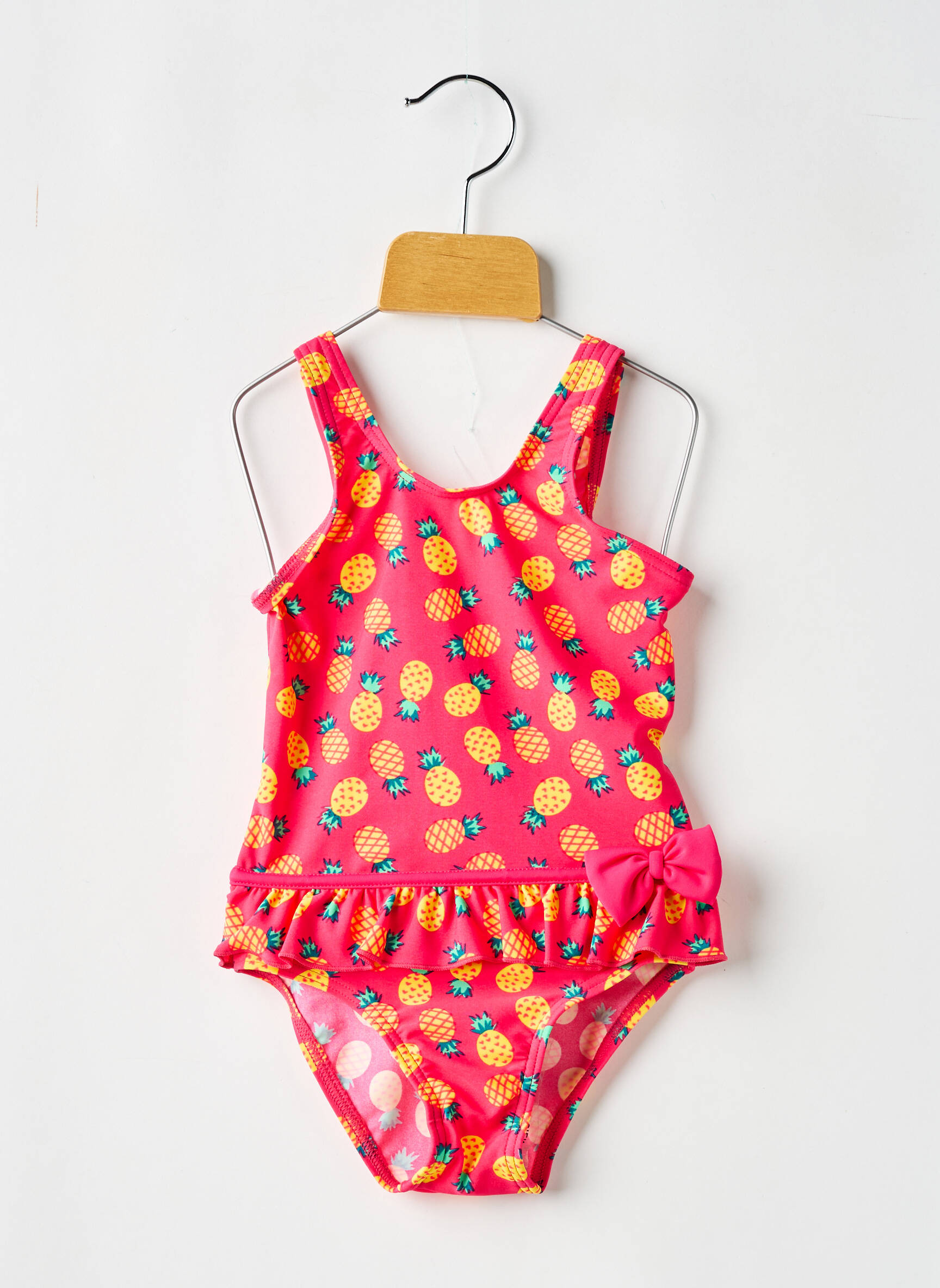 Vienos dalies maudymosi kostiumas fantazijos raštas rožinė LAGON BLEU mergina