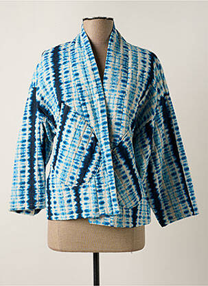 Kimono striukė ilgos rankovės mėlyna JOHANNA PARIS moteris