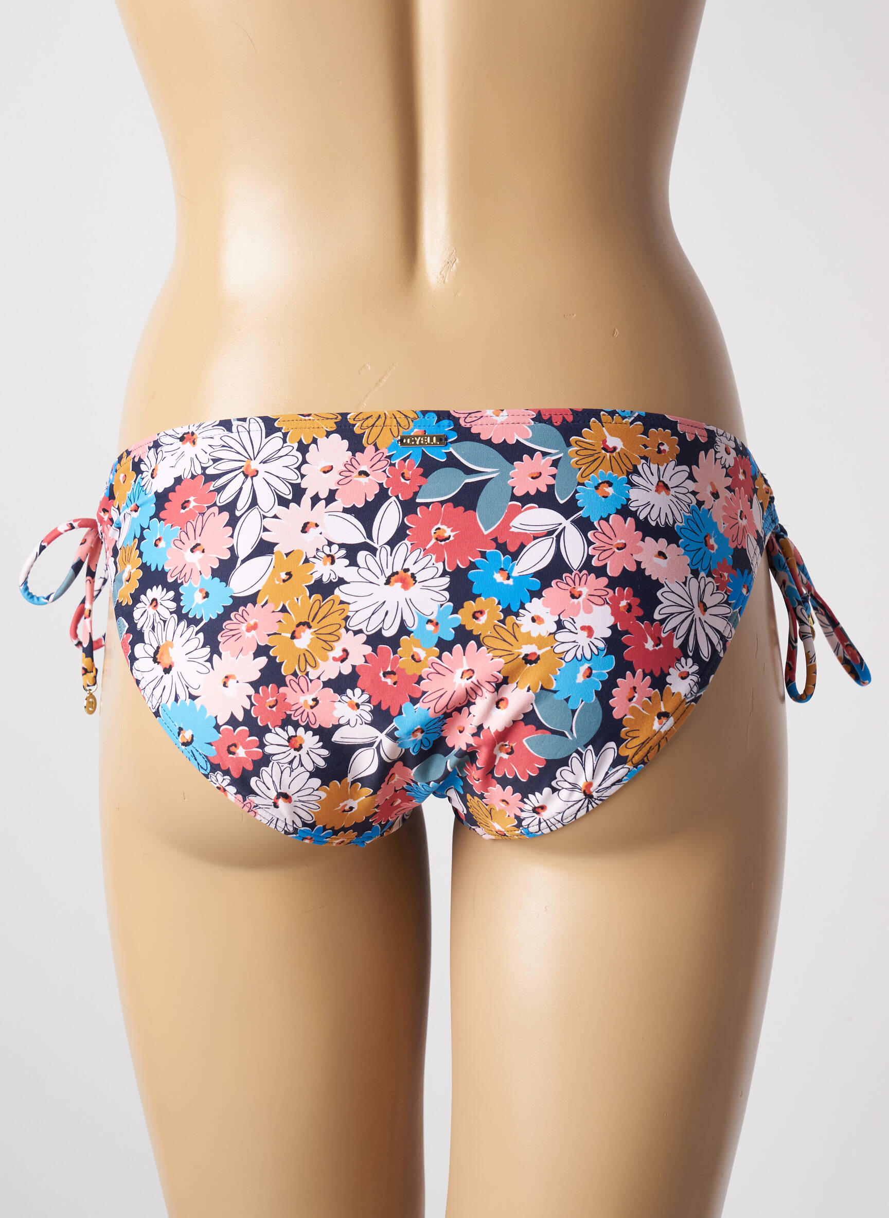 Maudymosi kelnaitės gėlių raštas bikini mėlyna CYELL moteris