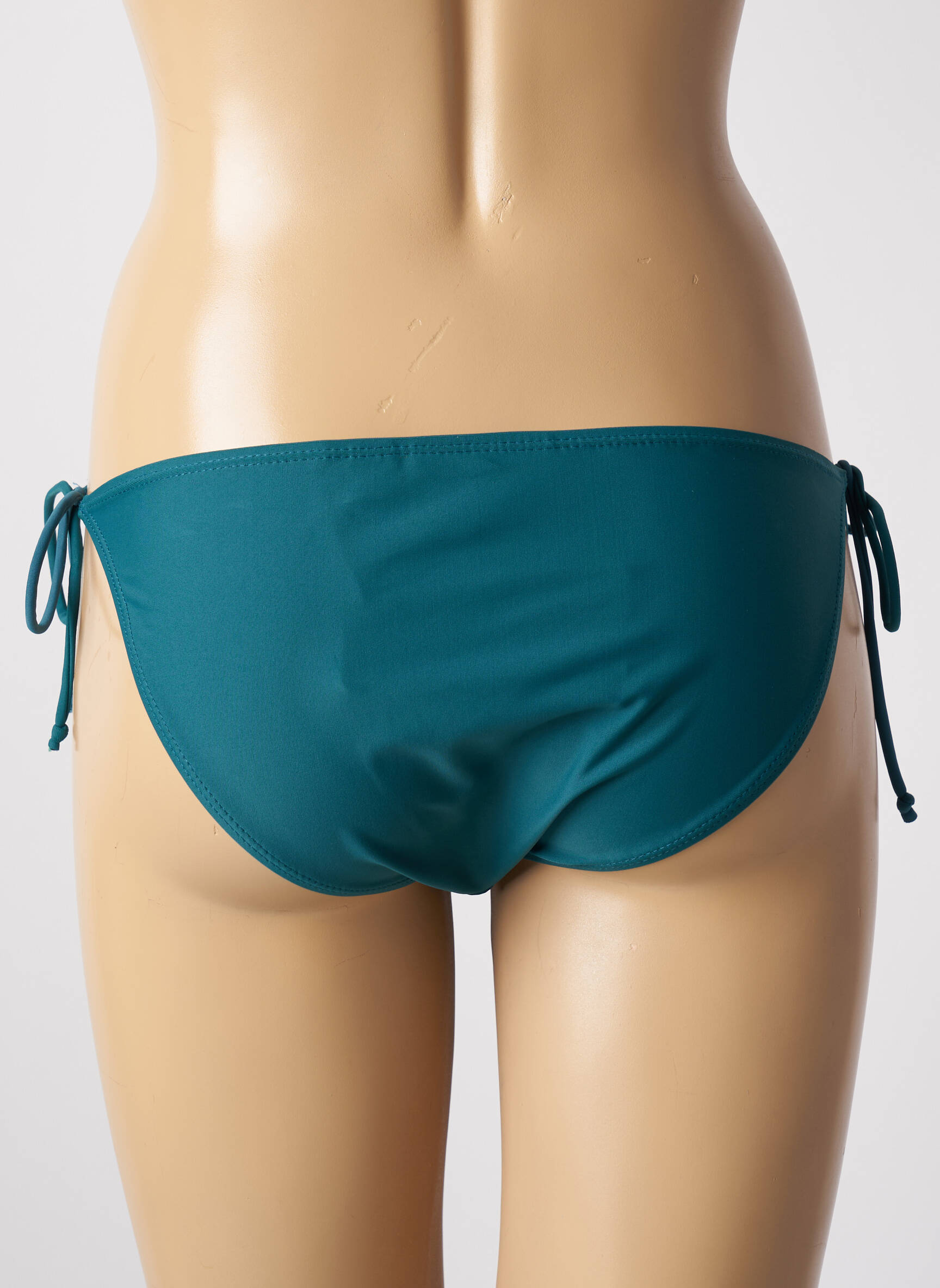 Maudymosi kelnaitės satino efektas bikini žalias SUN PROJECT moteris