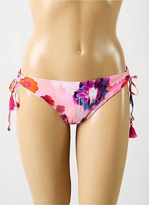 Maudymosi kelnaitės gėlių raštas bikini rožinė CYELL moteris