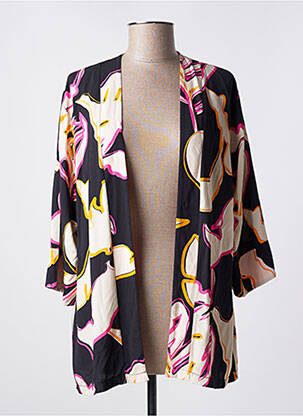 Kimono striukė ilgos rankovės juodas SCORZZO moteris