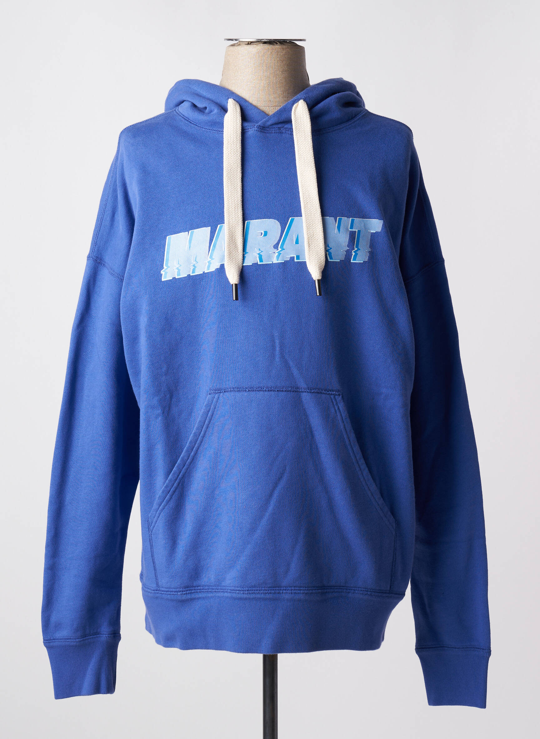 Kapišonas jersey audinys ilgos rankovės mėlyna MARANT vyras