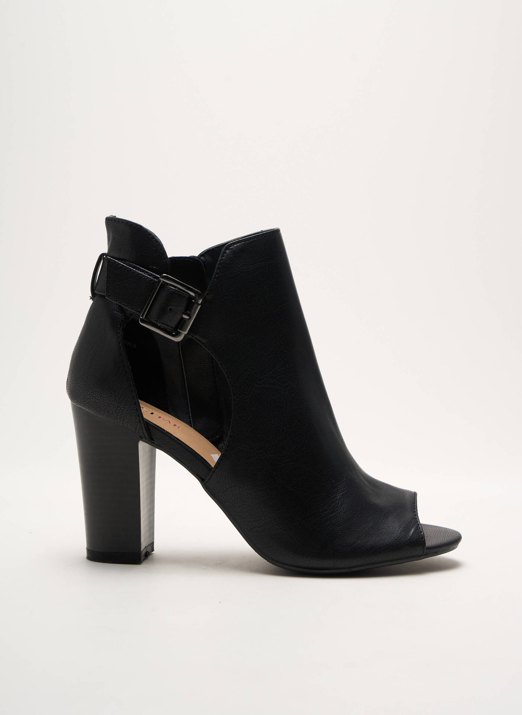 Batai/botai lygus audinys kulnas nuo 4 iki 6 cm juodas JUSTFAB moteris
