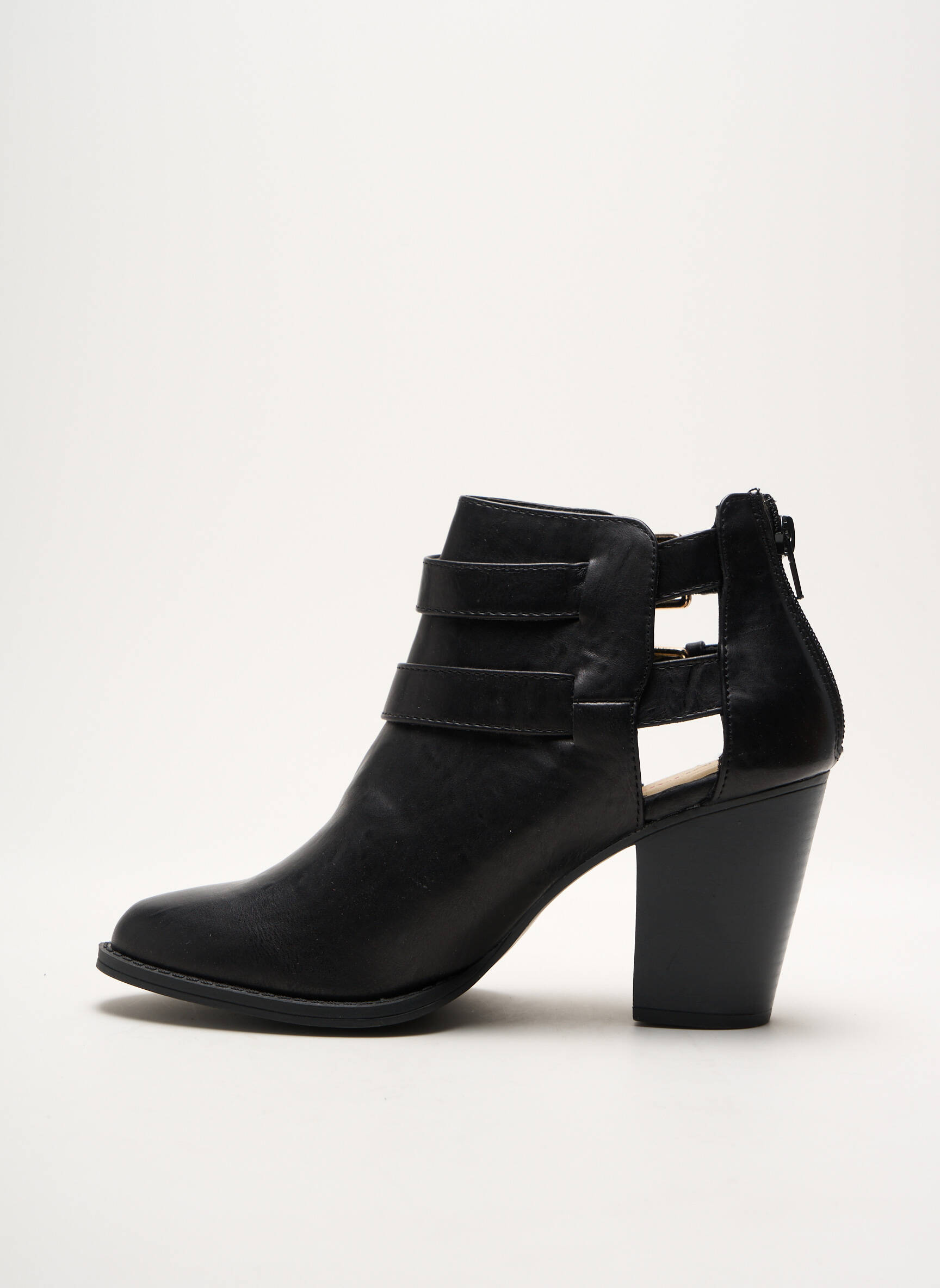 Batai/botai lygus medžiaga kulnas nuo 4 iki 6 cm juodas JUSTFAB moteris