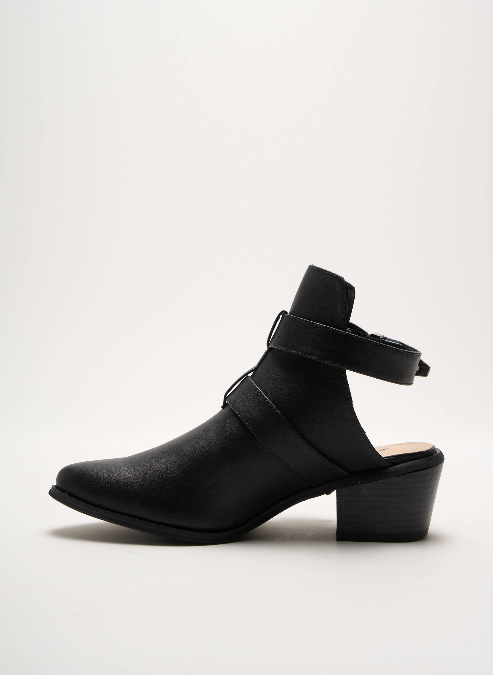 Batai/botai lygus audinys kulnas nuo 4 iki 6 cm juodas JUSTFAB moteris