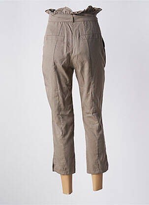 Pantalon tiesi kirpimas aukšta talija bežinis GAUDI moteris