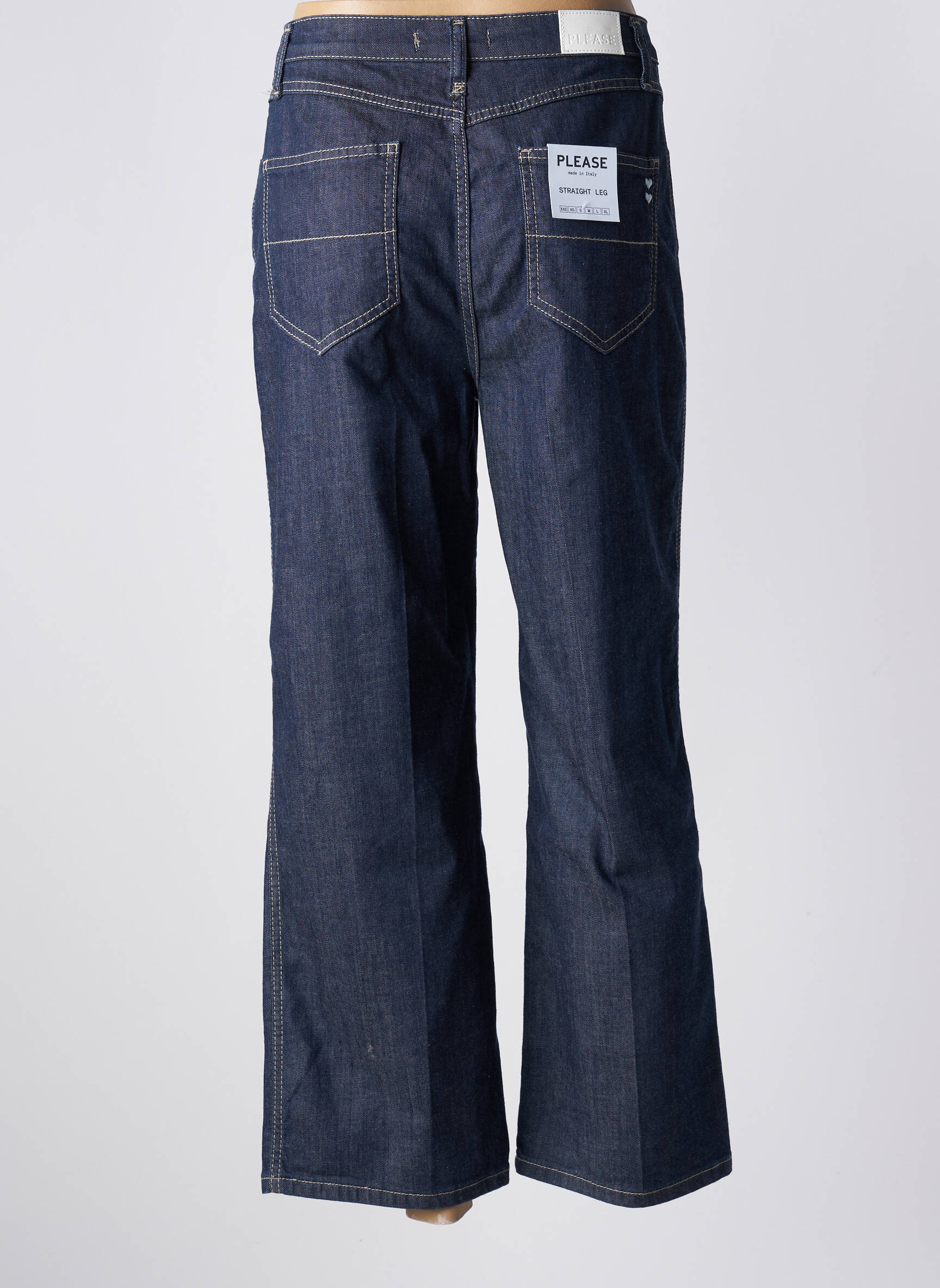 Bootcut džinsai kišenės mėlyna PLEASE moteris