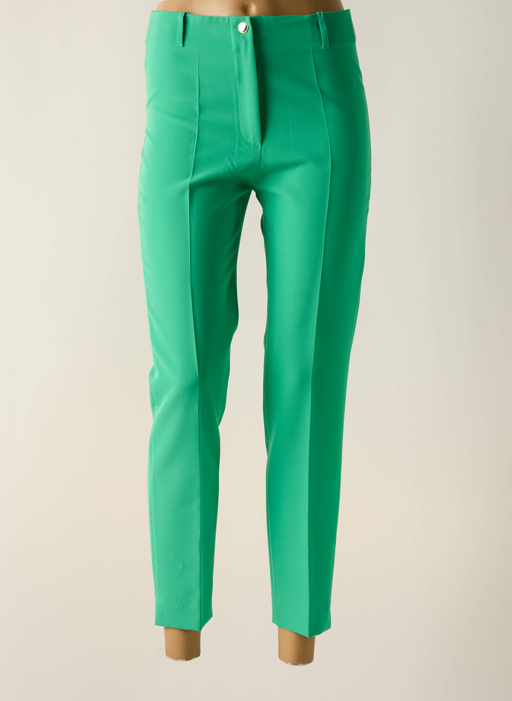 7/8 kelnės aukšta talija aukšta talija žalias ESTEL COLLECTION moteris