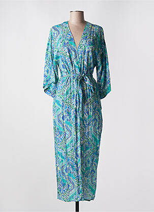 Kimono striukė col v mėlyna JULIE GUERLANDE moteris