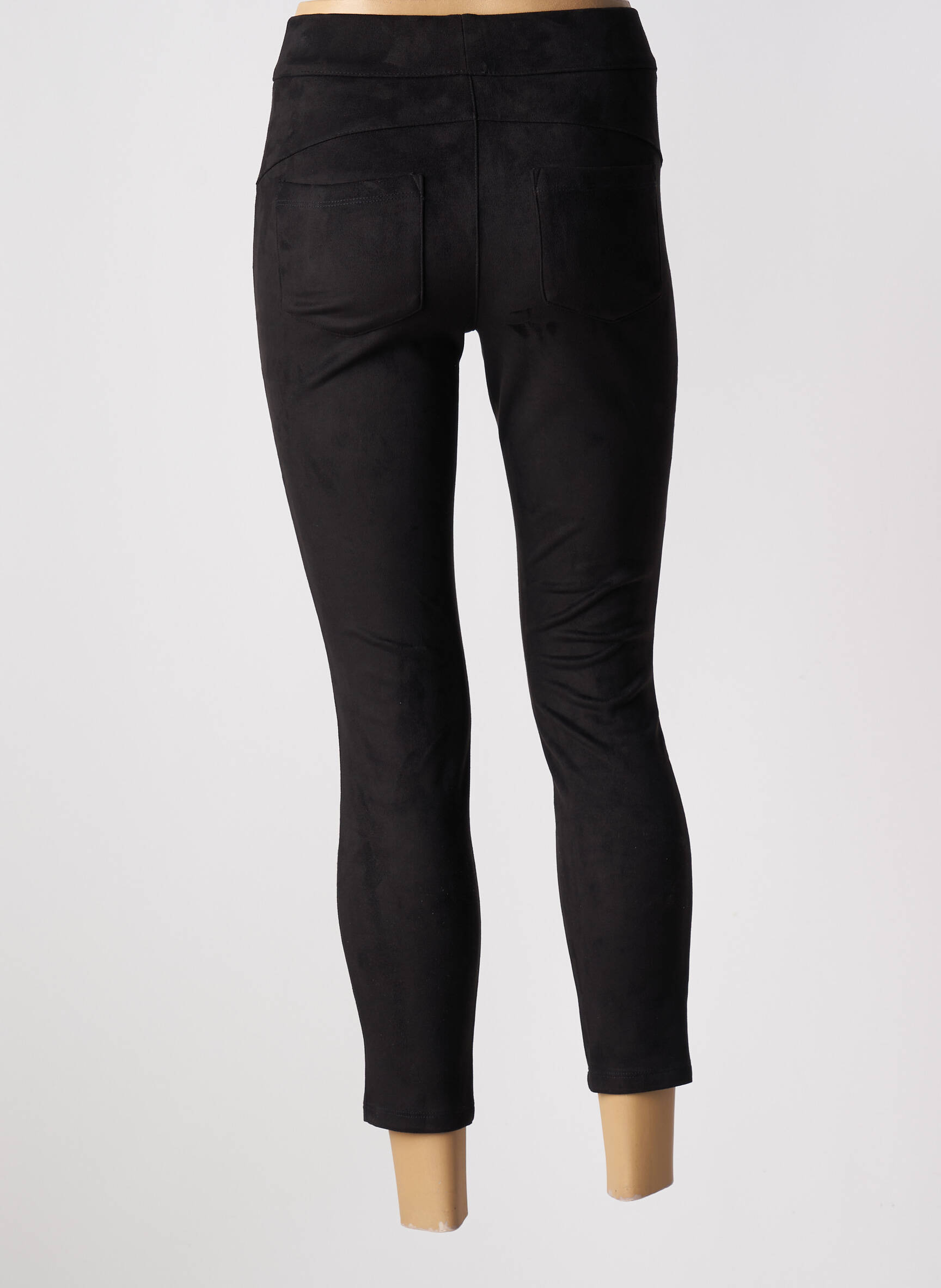 Jegging suedinės audimo technika aukšta talija juodas STREET ONE moteris