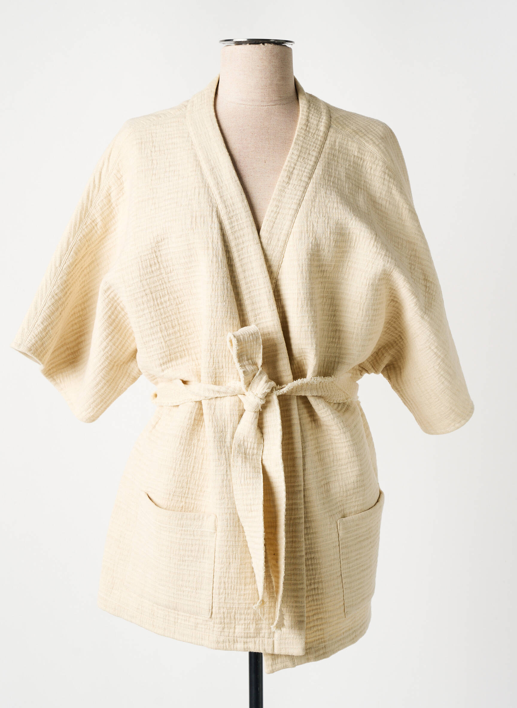 Kimono striukė šaliko apykaklė bežinis DIEGA moteris