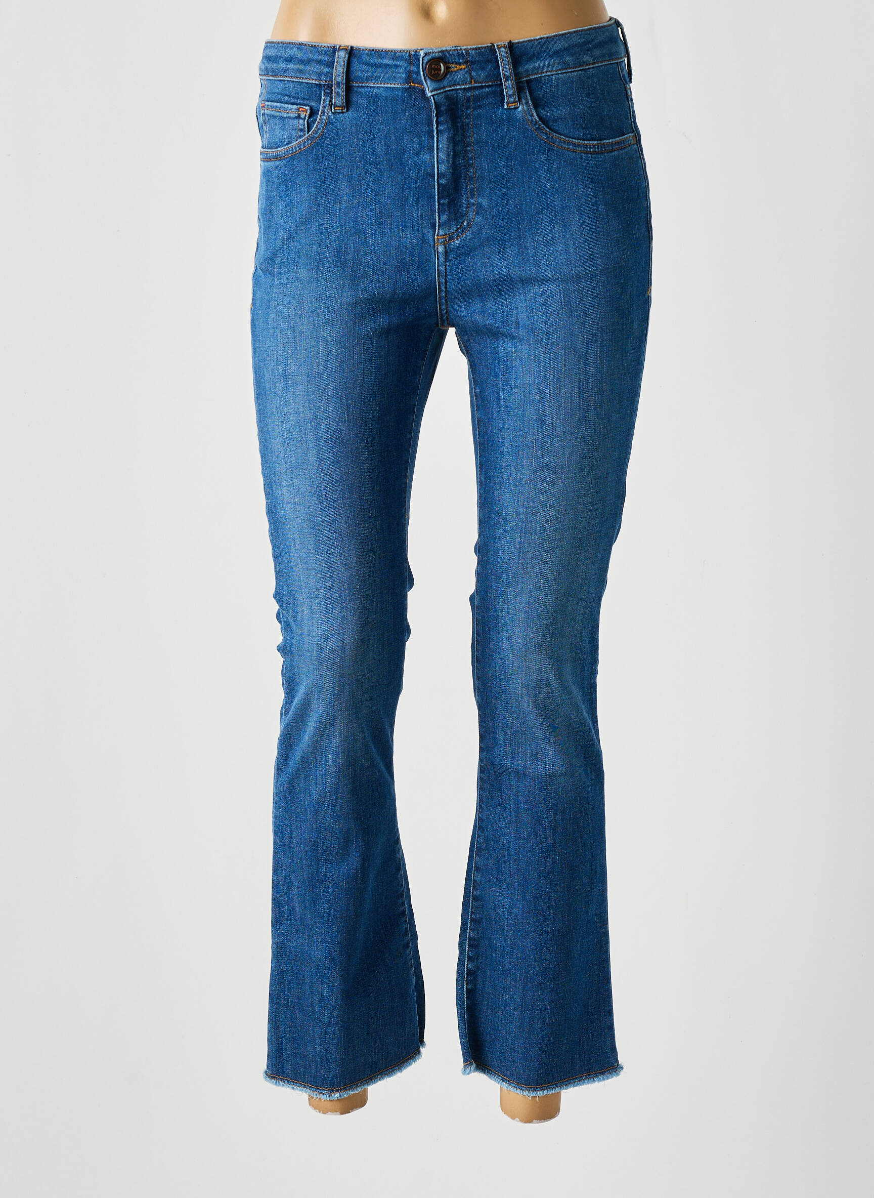 Bootcut džinsai normala dydis normala dydis tamsiai mėlyna MAYJUNE moteris