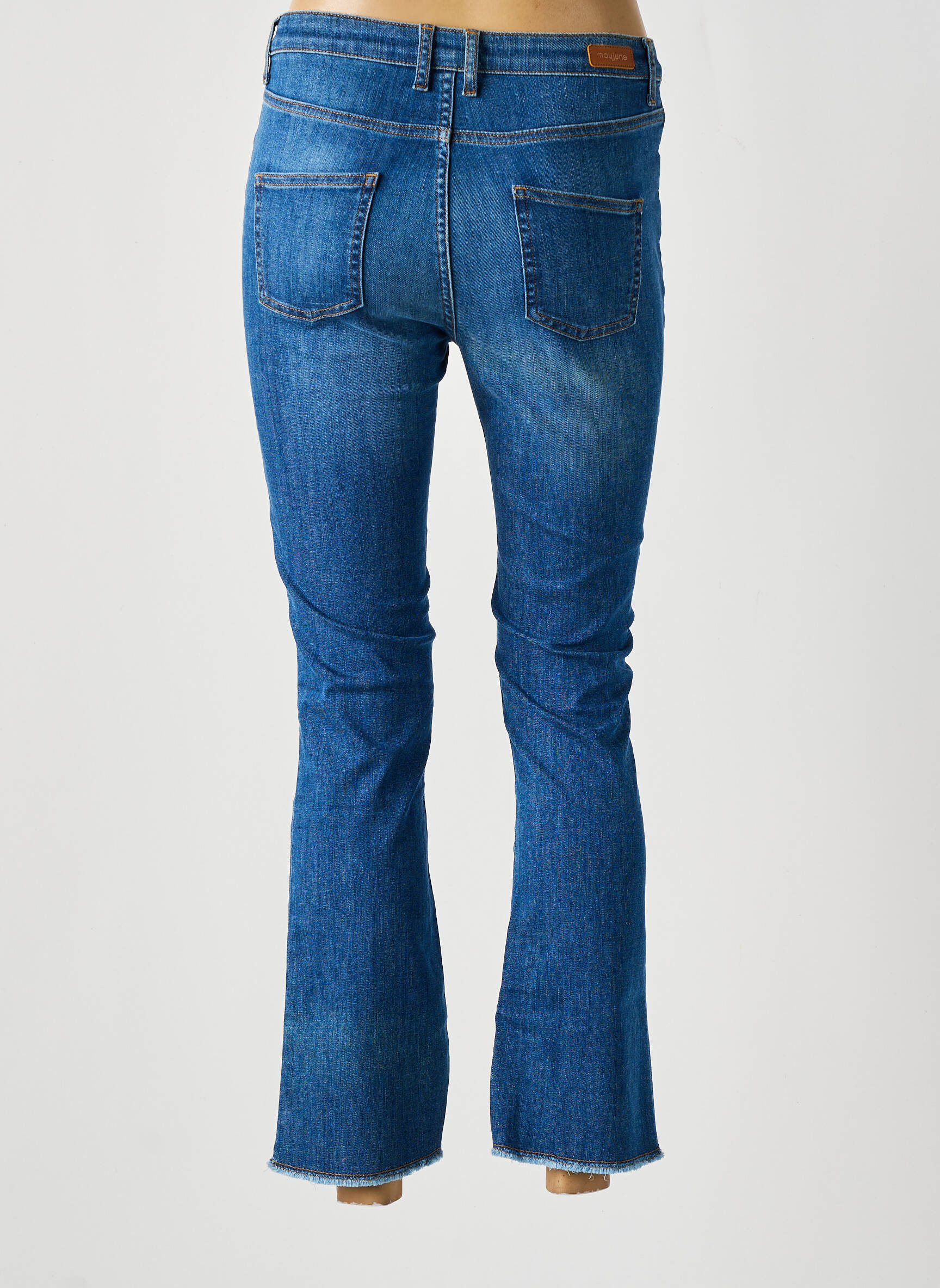 Bootcut džinsai normala dydis normala dydis tamsiai mėlyna MAYJUNE moteris