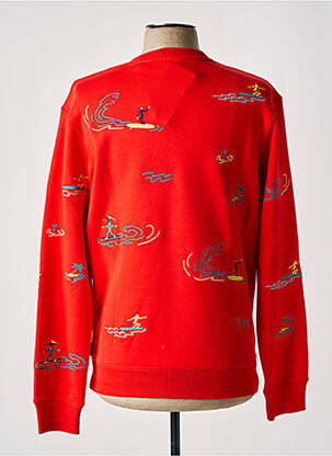 Mikroskopas siuvinėjimas ilgos rankovės raudona SCOTCH & SODA vyras