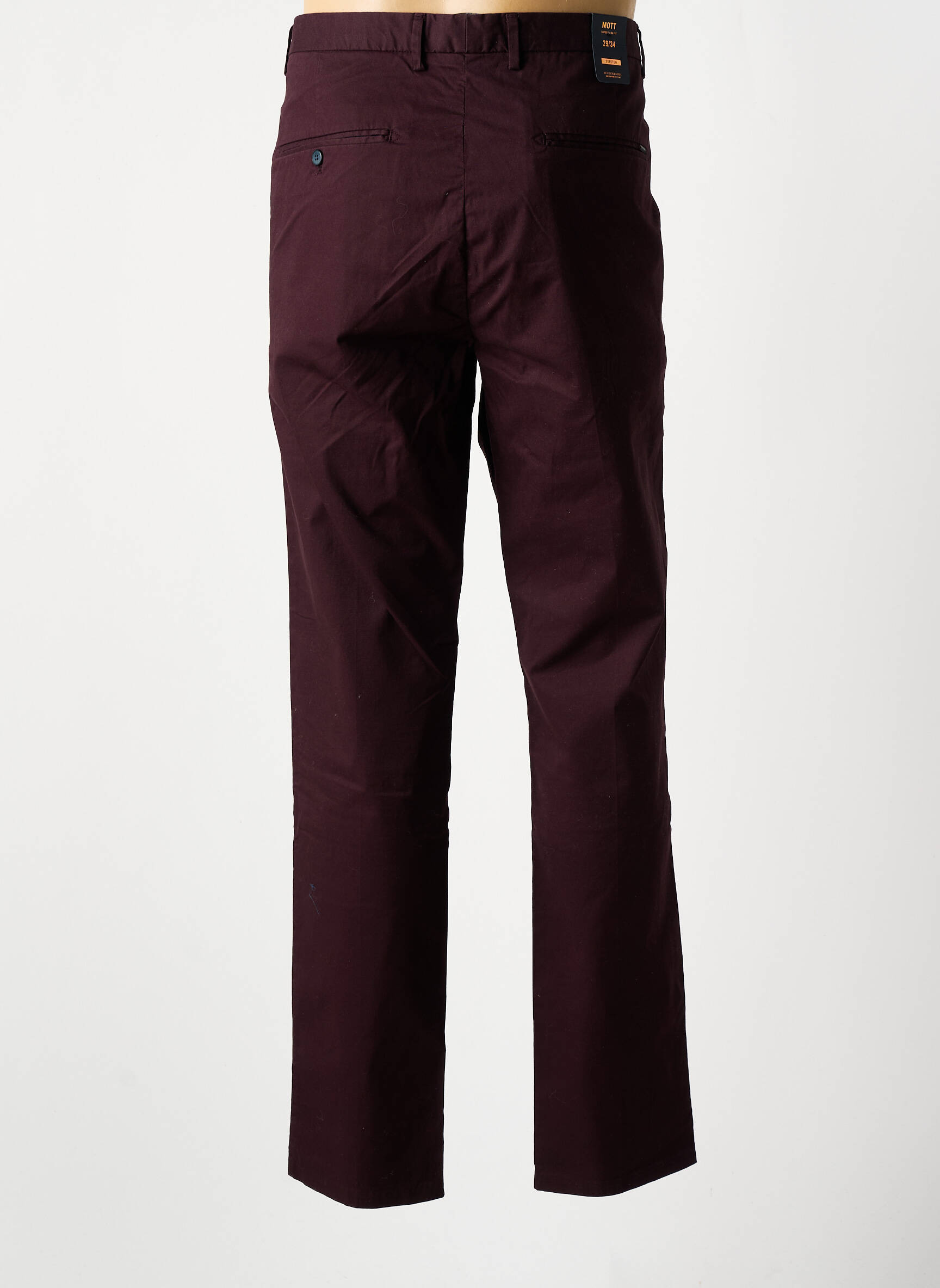 Chino kelnė popelinos audinys, kuris pasižymi lygiu ir tankiu paviršiumi. normala dydis violetinis SCOTCH & SODA vyras
