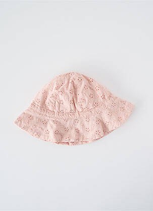 Skrybėlė užsegimas su raišteliais rožinė PETIT BATEAU mergina