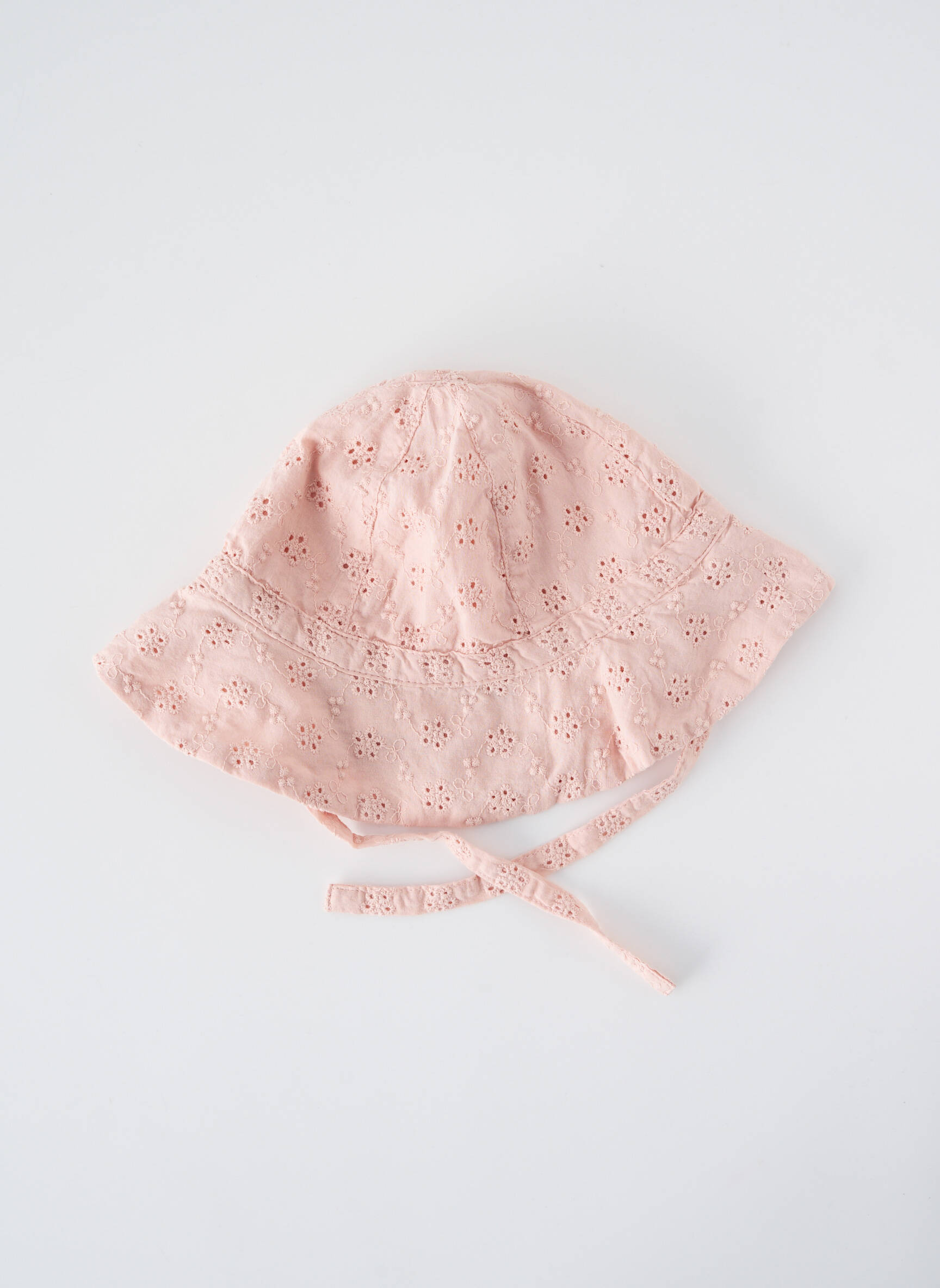 Skrybėlė užsegimas su raišteliais rožinė PETIT BATEAU mergina