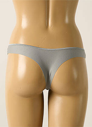 Tanga satino efektas pilka SIMONE PERELE moteris