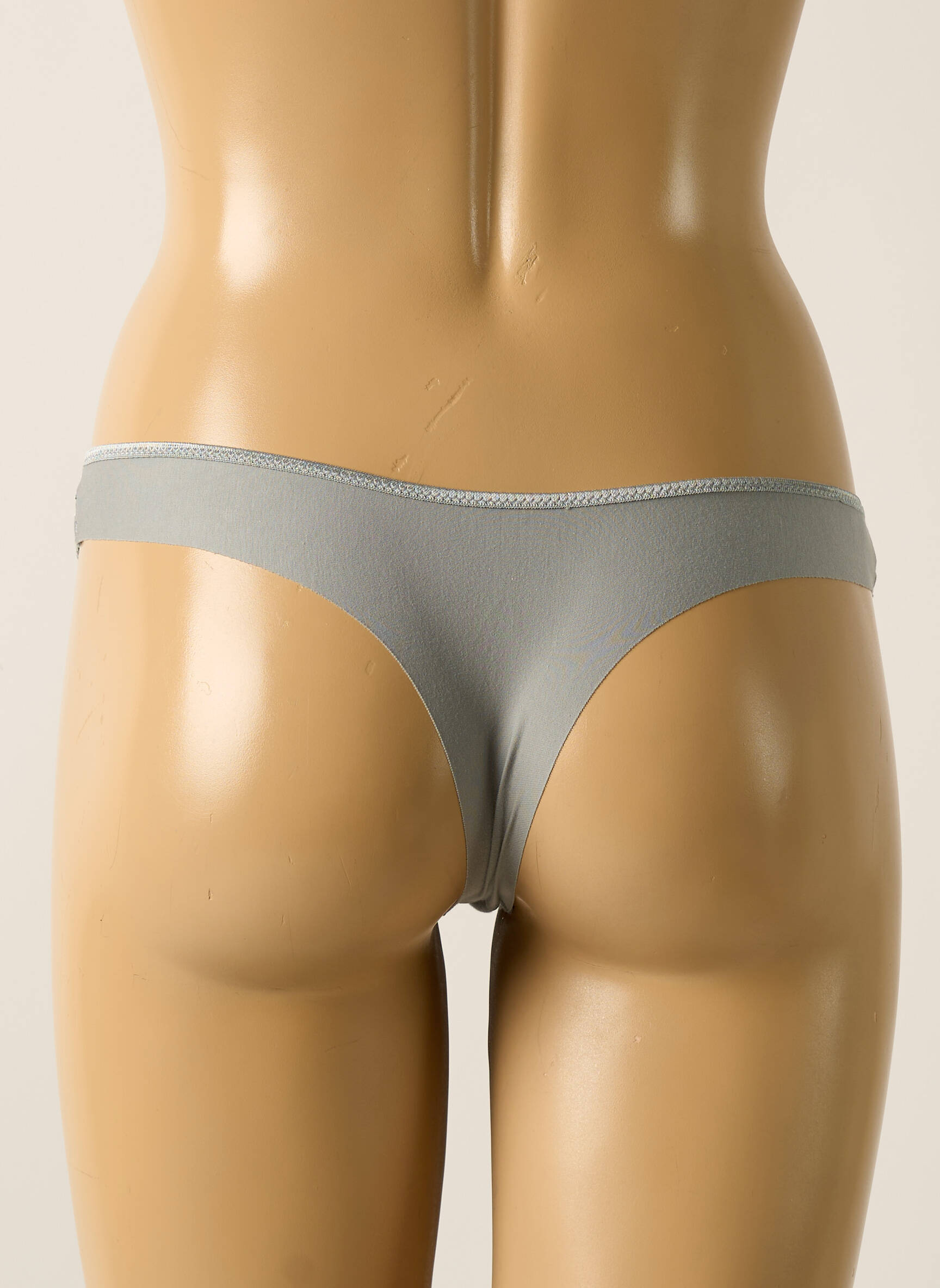Tanga satino efektas pilka SIMONE PERELE moteris