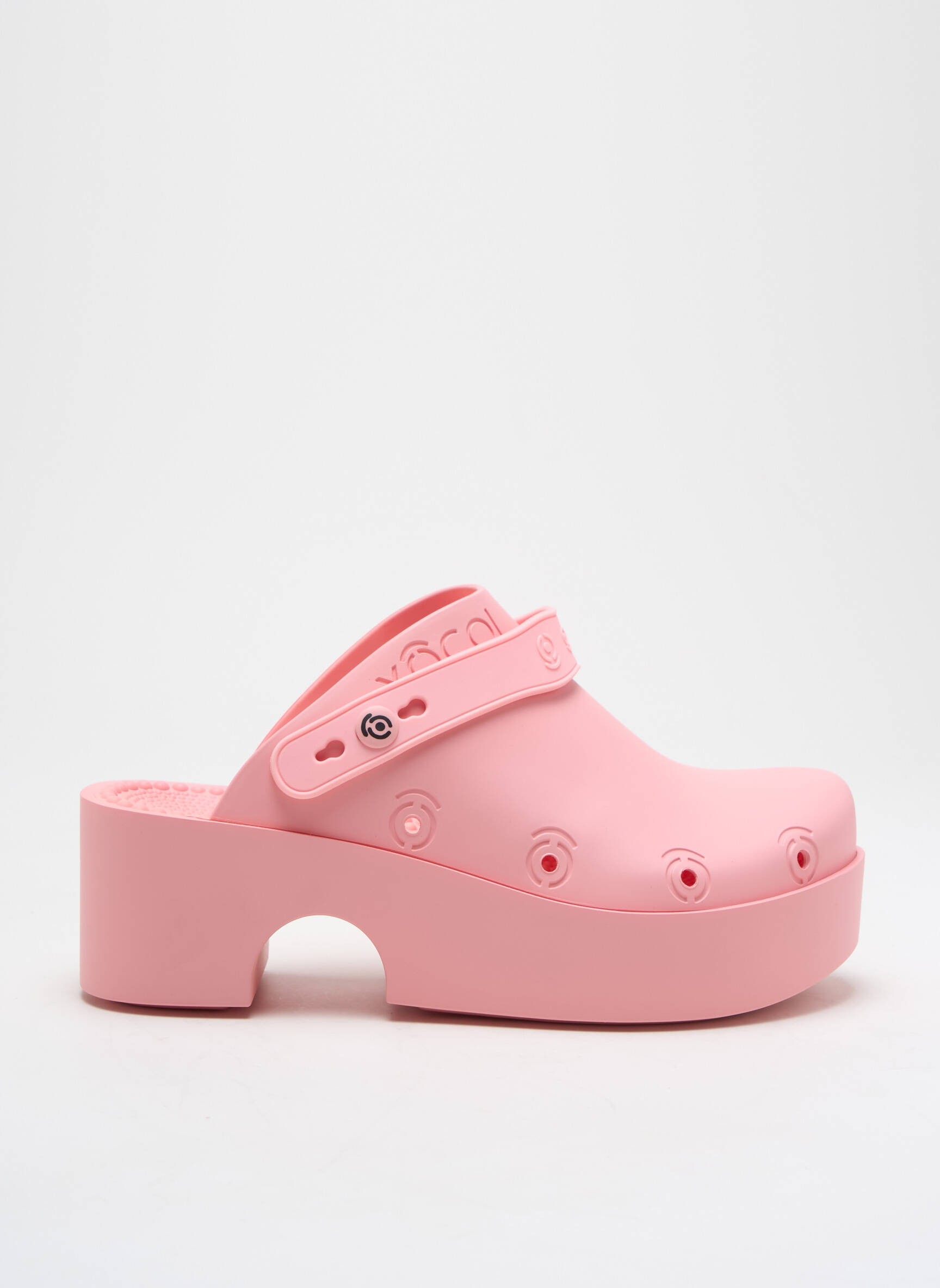 Mule/sabotai satino audinys kulnas nuo 4 iki 6 cm rožinė XOCOI moteris