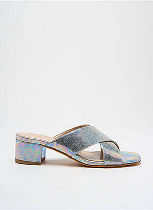 Mule/sabotai satino audinys kulnas nuo 4 iki 6 cm sidabrinė MARYAM NASSIR ZADEH moteris