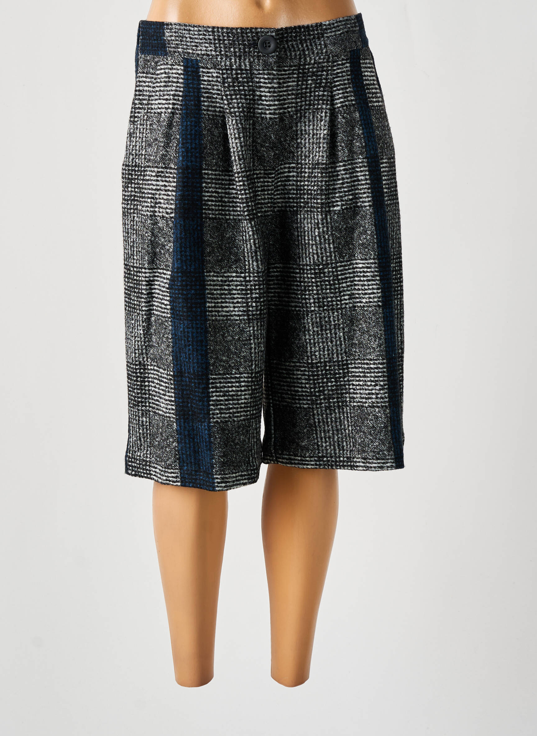 Bermudas tiesi kirpimas pilka BRAND UNIQUE moteris