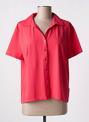 Moteriškas marškinys centrinė iškirptė trumpas rankovės raudona HBT moteris
