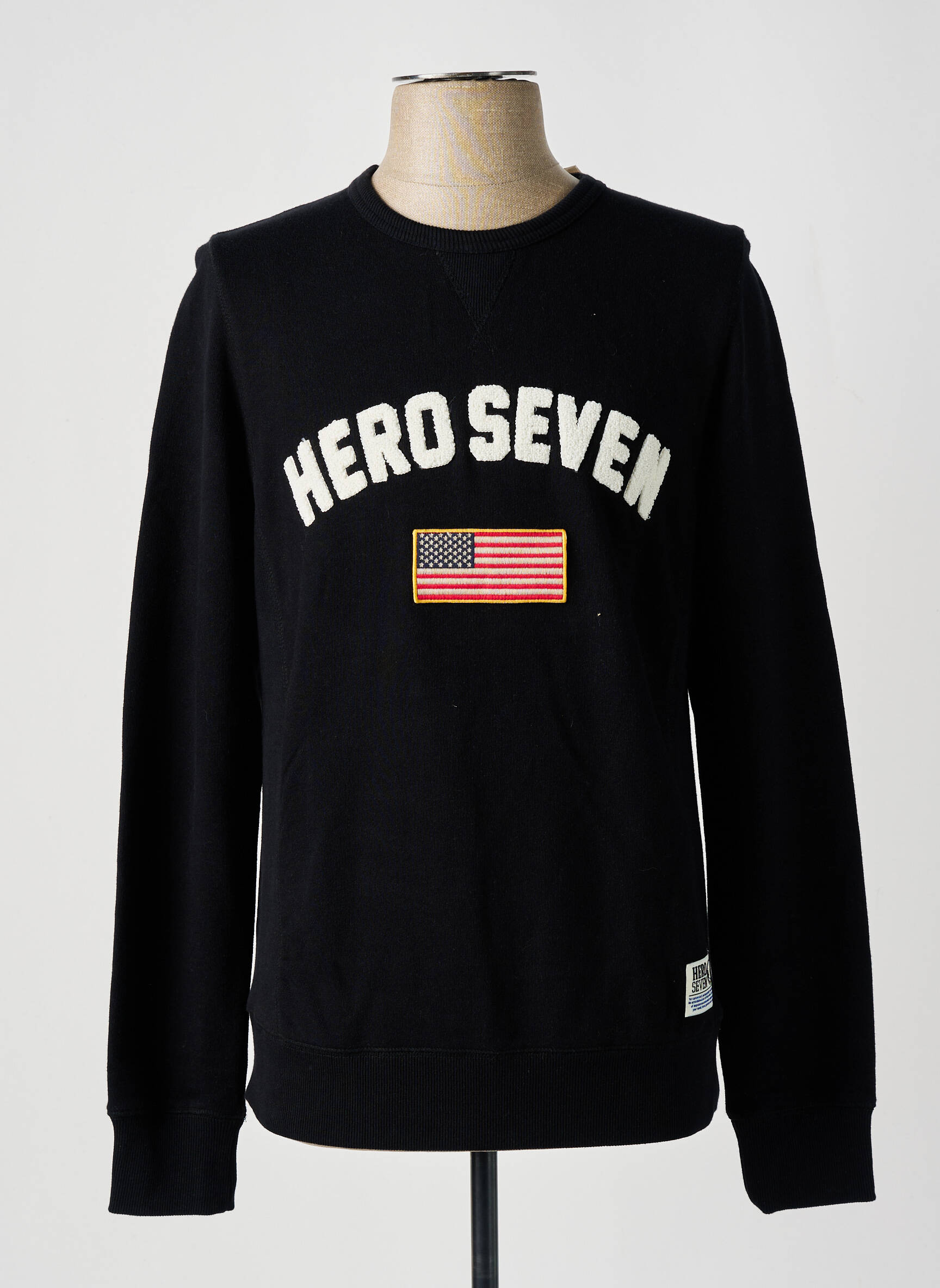 Mikroskopas jersey audinys ilgos rankovės juodas HERO SEVEN vyras