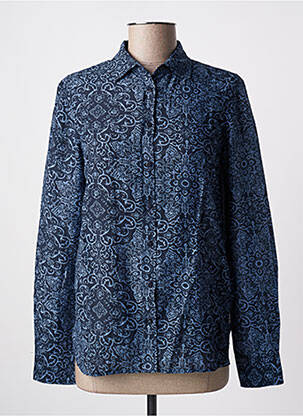 Moteriškas marškinys fantazijos raštas ilgos rankovės mėlyna PEPE JEANS moteris