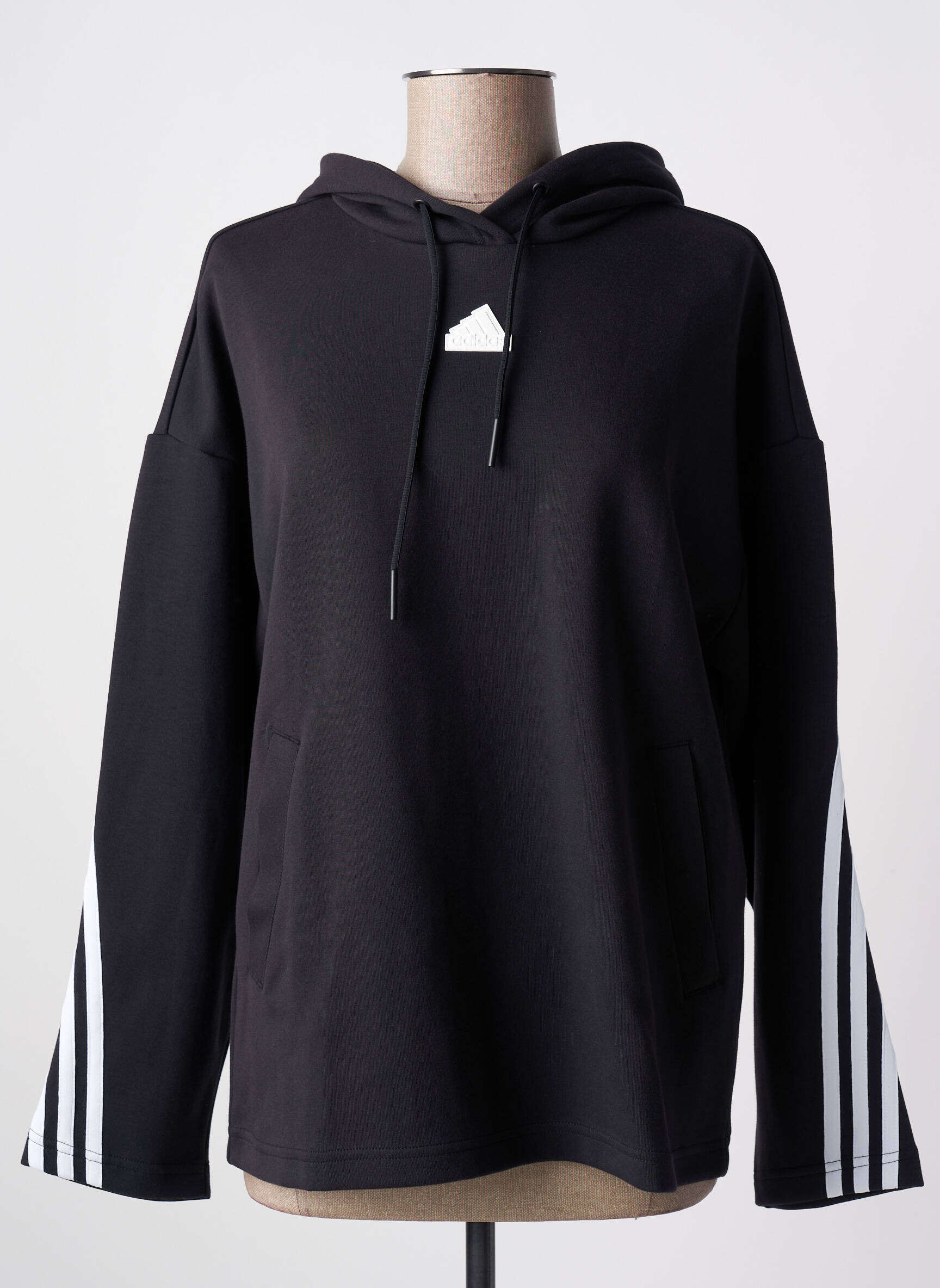 Kapišonas col v ilgos rankovės juodas ADIDAS moteris
