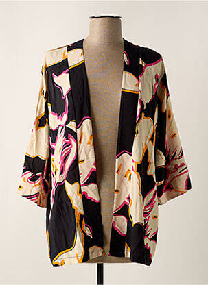 Kimono striukė sklandi forma juodas SCORZZO moteris