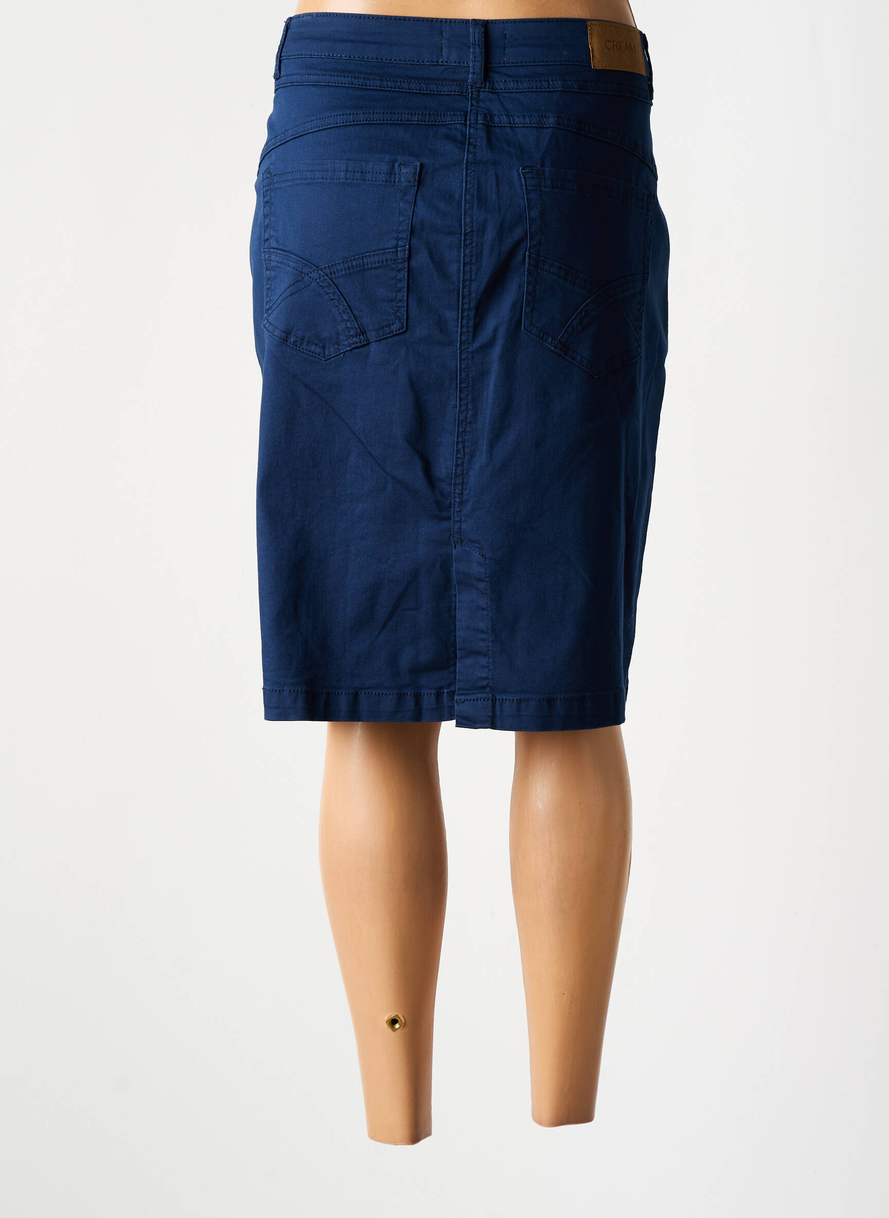 Pusilgis sijonas tamprumas mėlyna CREAM moteris