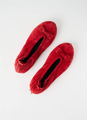 Bateliai/pantofliai odinė išorinė padas plokščias kulnas iki 3 cm raudona GLOVE STORY moteris