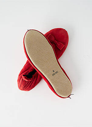 Bateliai/pantofliai odinė išorinė padas plokščias kulnas iki 3 cm raudona GLOVE STORY moteris