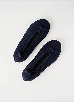 Bateliai/pantofliai odinė išorinė padas plokščias kulnas iki 3 cm mėlyna GLOVE STORY moteris